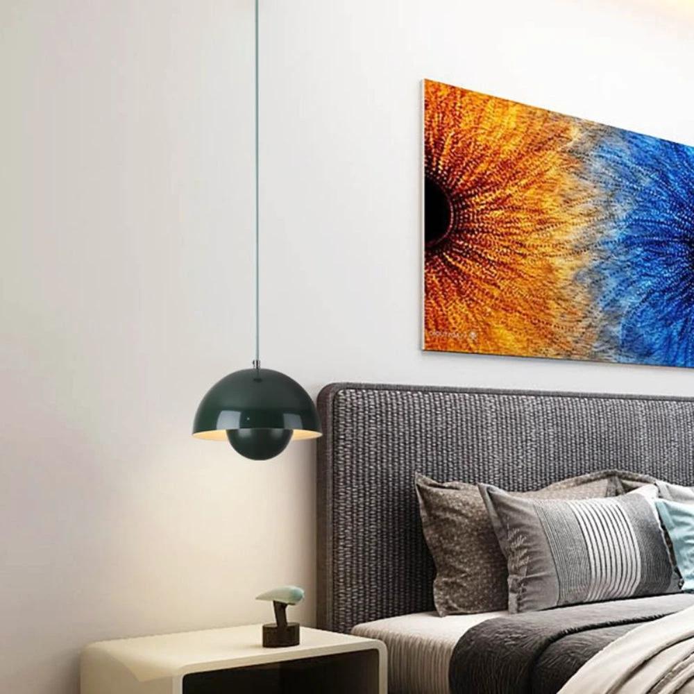 Half-Circle Colourful Chandelier – Modern Scandinavian Ceiling Light for Dining, Living & Office by BowLift