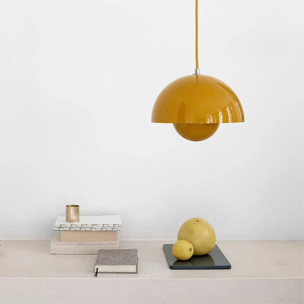 Half-Circle Colourful Chandelier – Modern Scandinavian Ceiling Light for Dining, Living & Office by BowLift