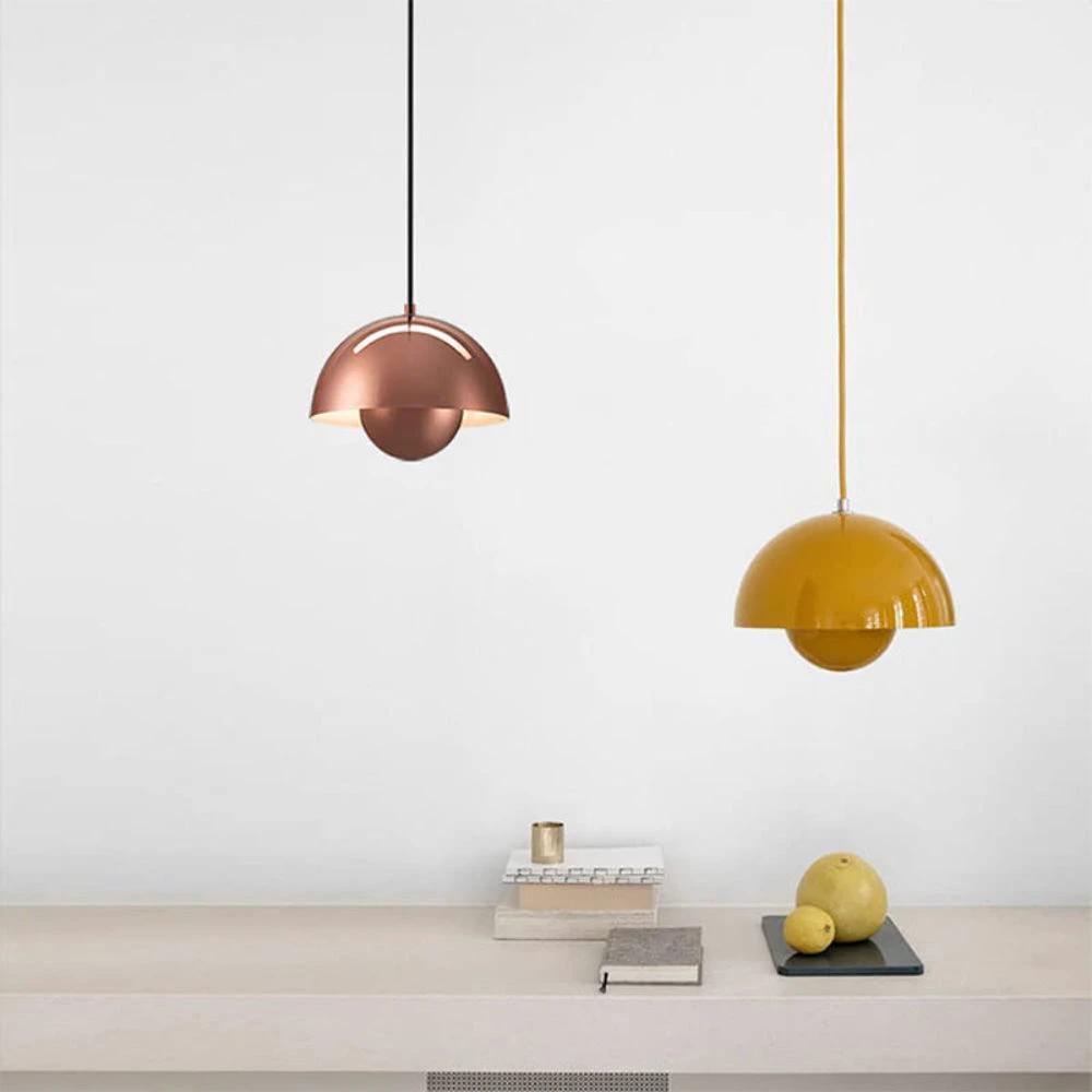 Half-Circle Colourful Chandelier – Modern Scandinavian Ceiling Light for Dining, Living & Office by BowLift