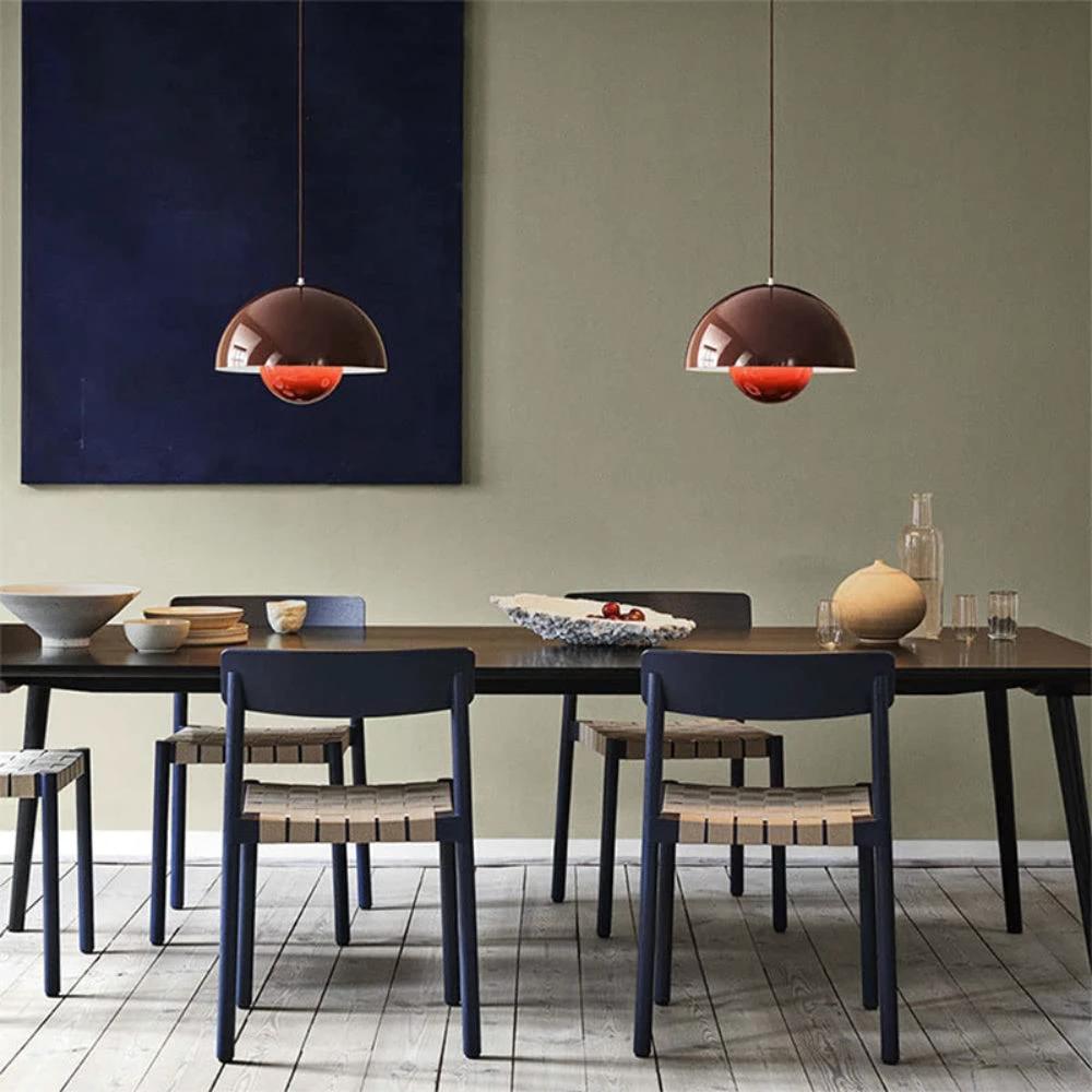 Half-Circle Colourful Chandelier – Modern Scandinavian Ceiling Light for Dining, Living & Office by BowLift