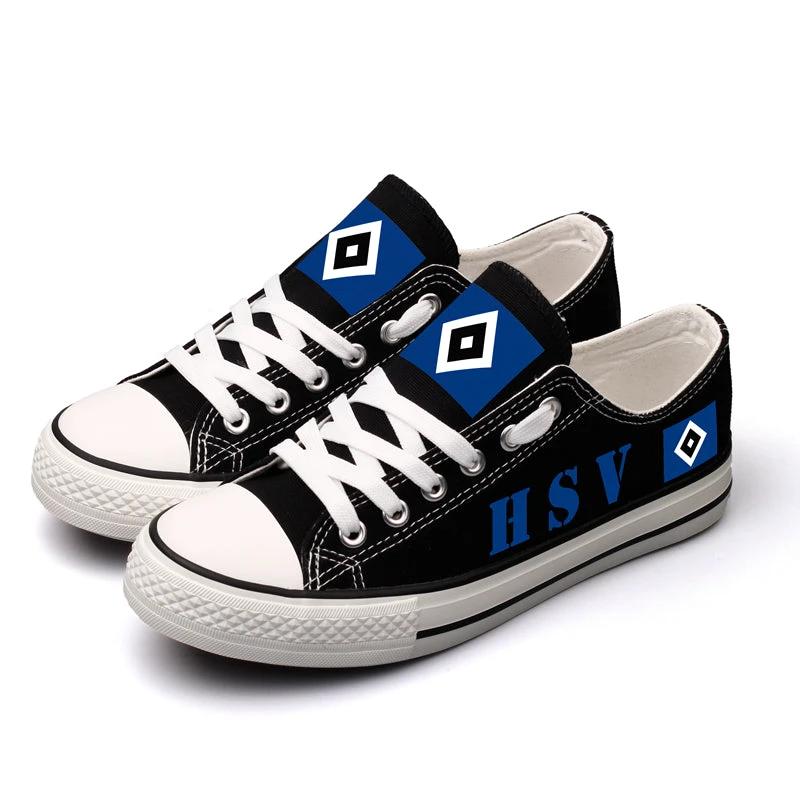 Hamburger Sportverein Low Top Canvas Sport Sneakers Shoes For Men Women Fans by Crocs