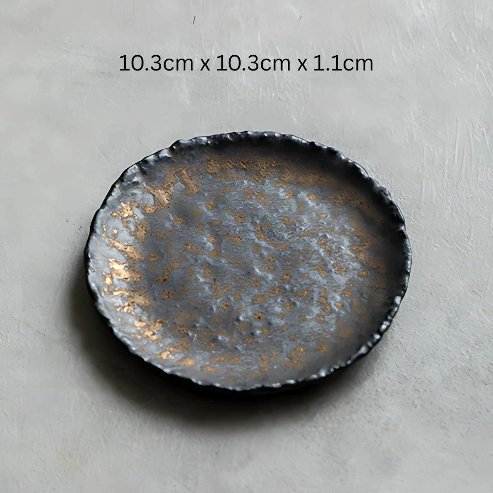 Hammer-Divot Inspired Industrial Plate Set by Casa & Beyond