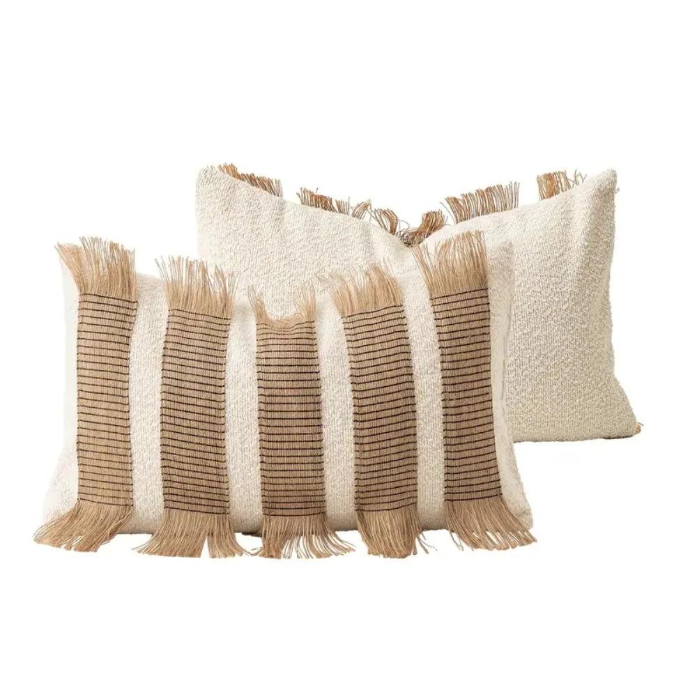 Handwoven Bohemian Stripe Cushion Cover by Casa & Beyond