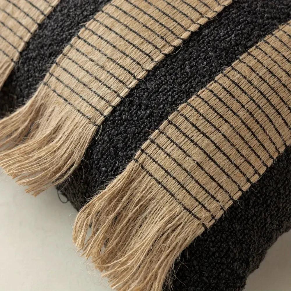 Handwoven Bohemian Stripe Cushion Cover by Casa & Beyond