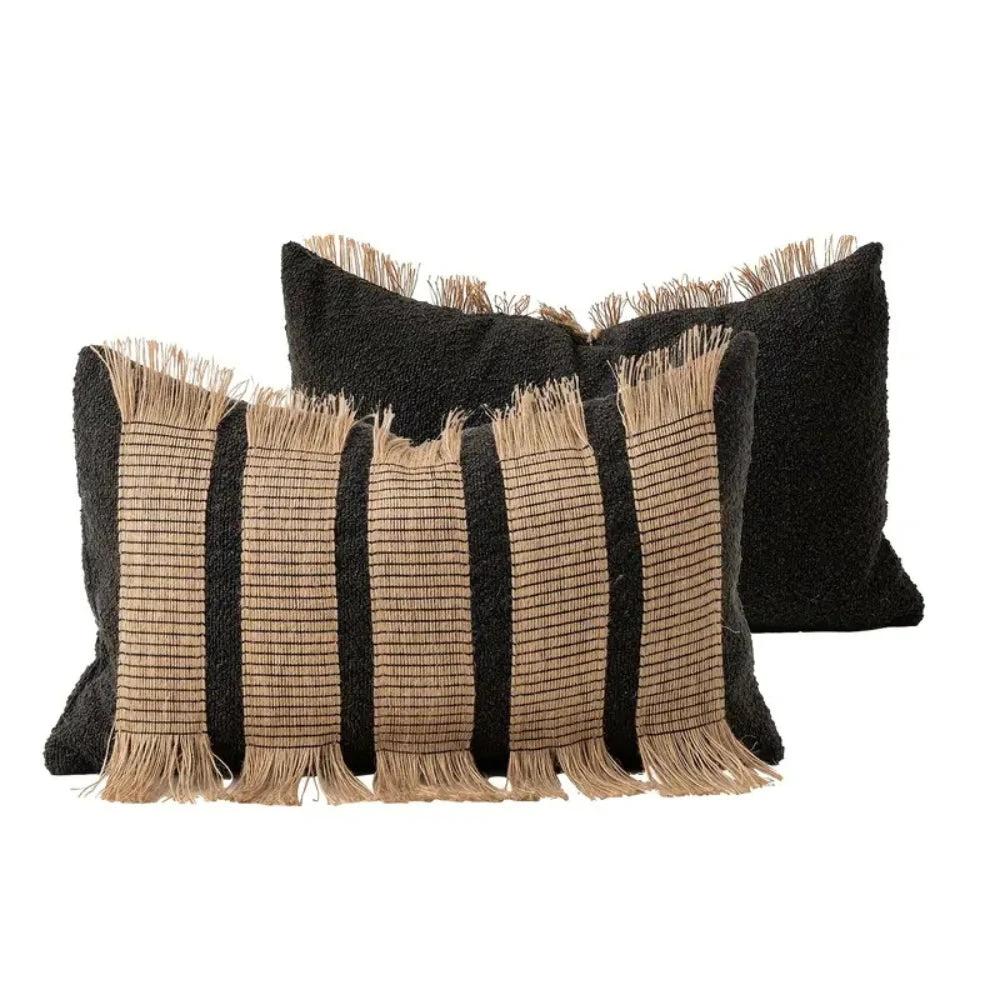 Handwoven Bohemian Stripe Cushion Cover by Casa & Beyond