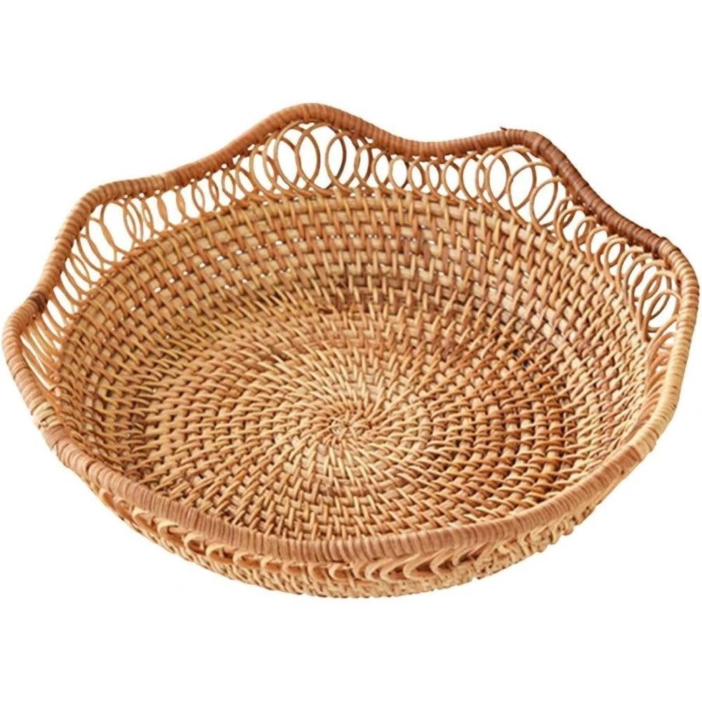 Handwoven Rattan Floral Basket by Casa & Beyond