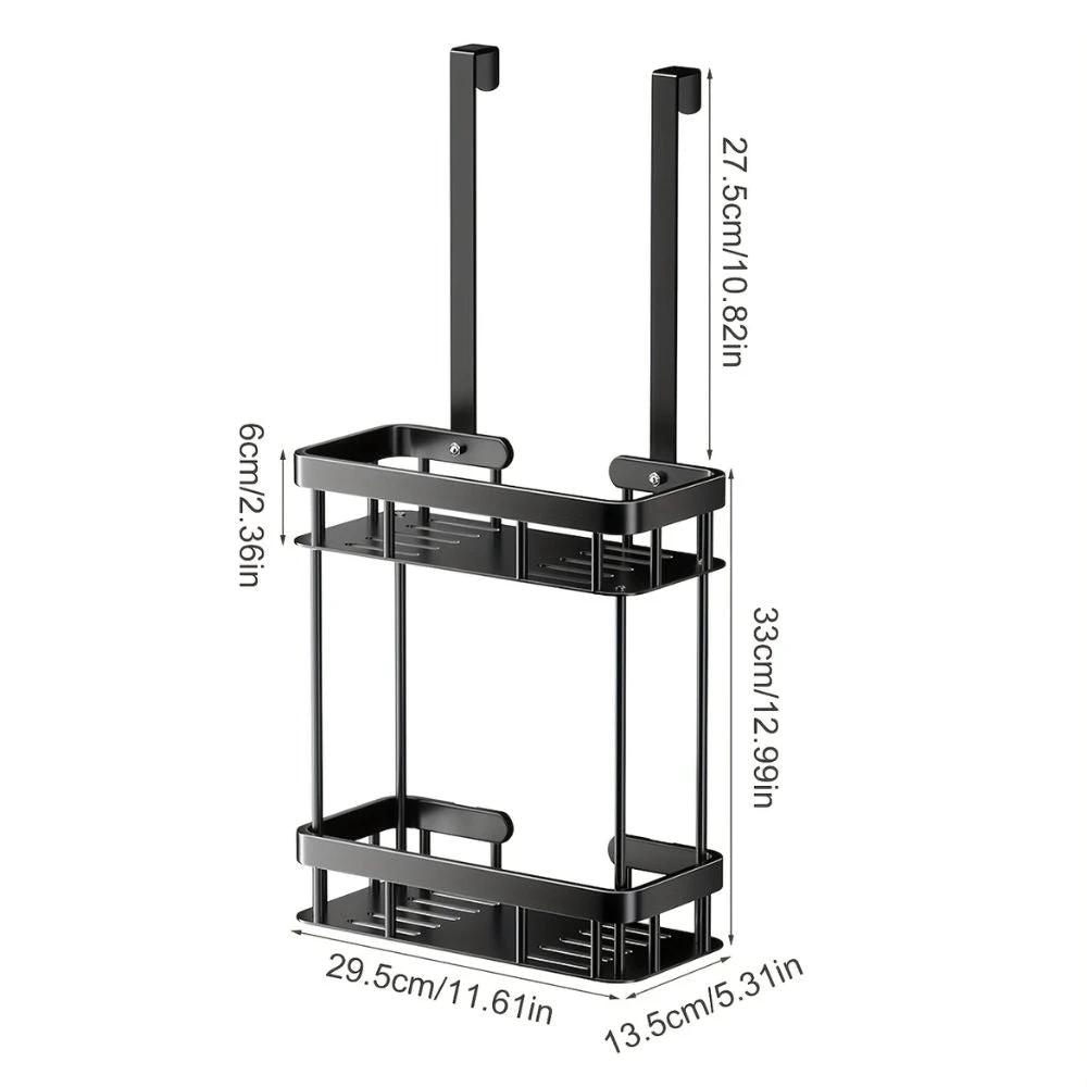 Stainless Steel Bathroom Hanging Caddy Rack by Casa & Beyond