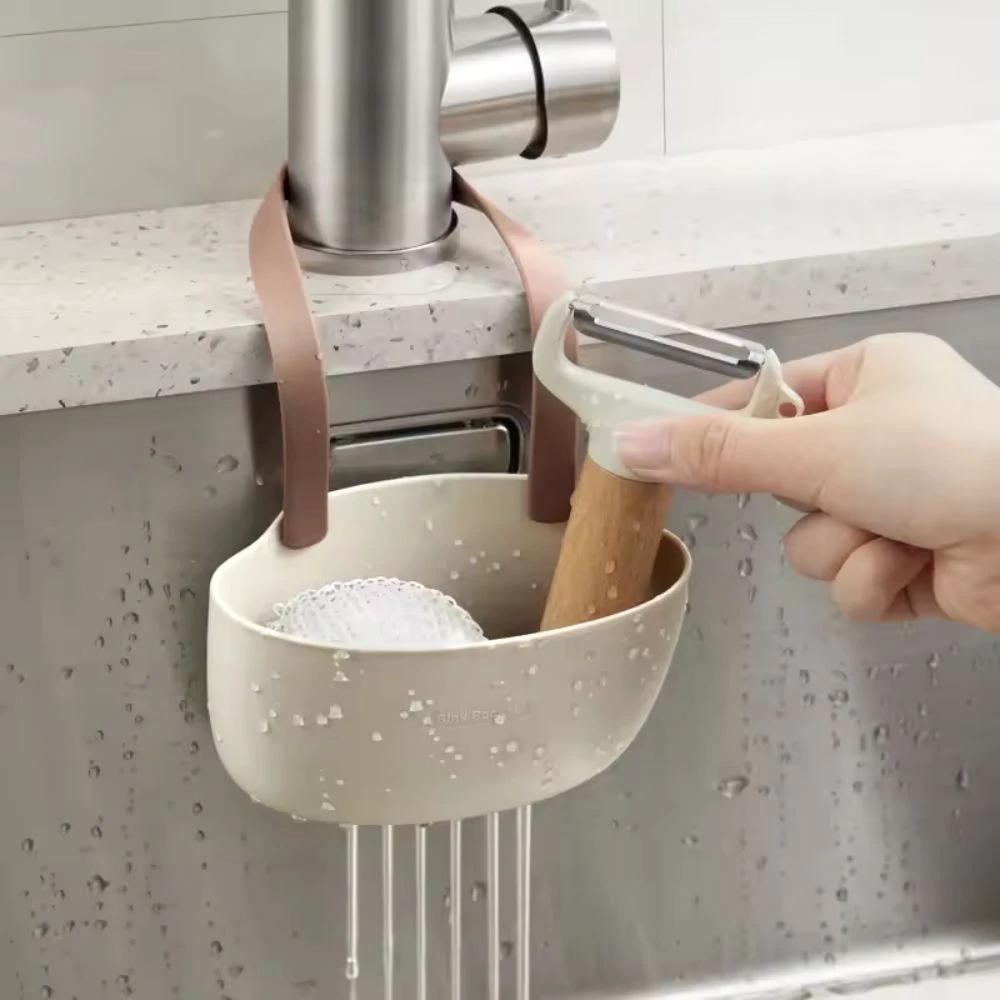 Hanging Silicone Dish Drainer Organizer by Casa & Beyond