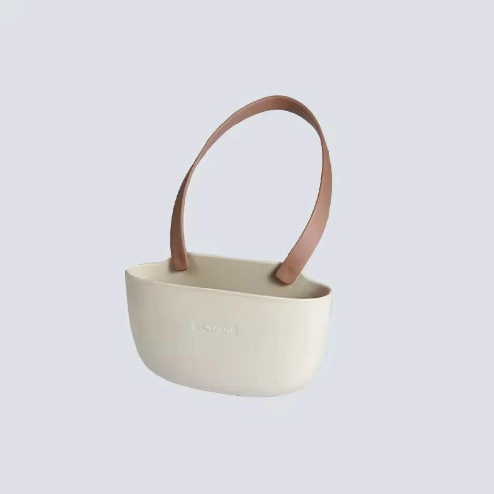 Hanging Silicone Dish Drainer Organizer by Casa & Beyond