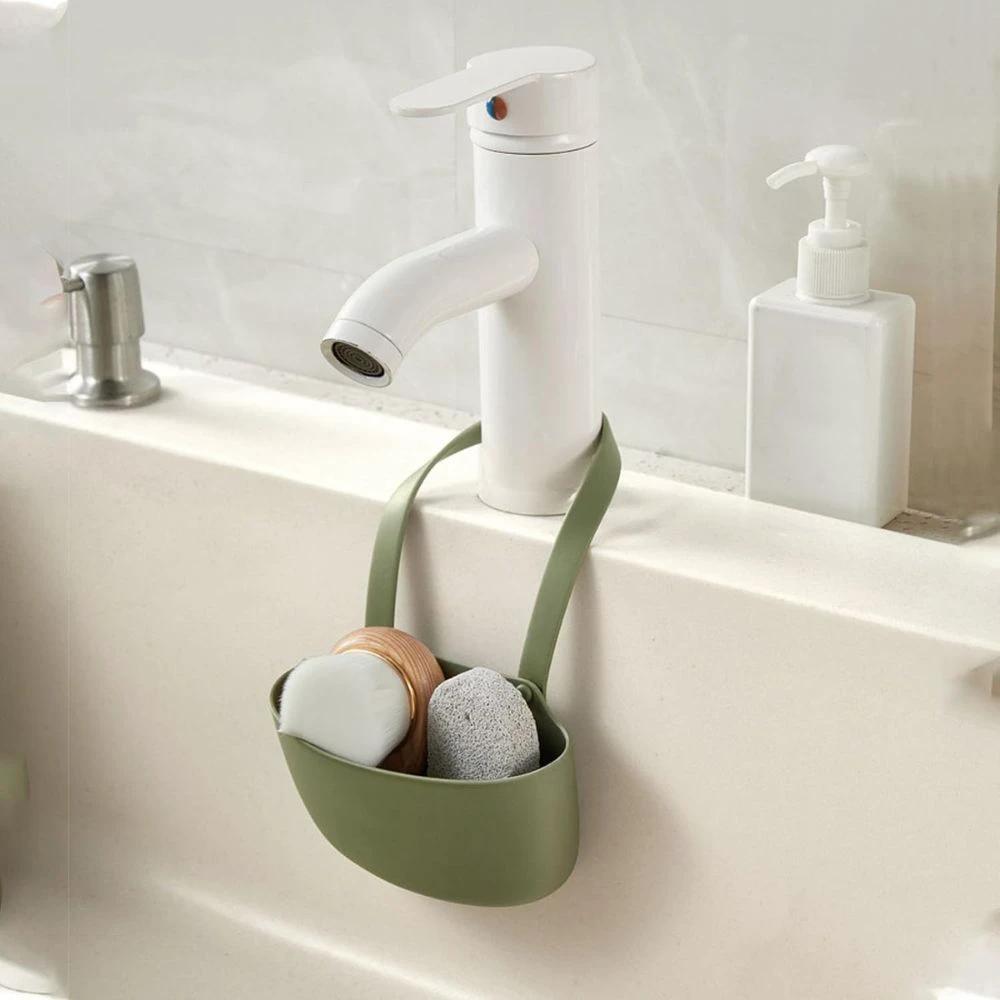 Hanging Silicone Dish Drainer Organizer by Casa & Beyond
