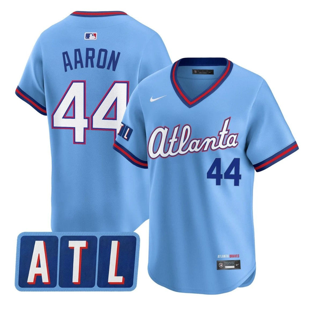 Hank Aaron Jersey #44 Atlanta Braves 2026 City Connect Vapor Premier Stitched by My Store