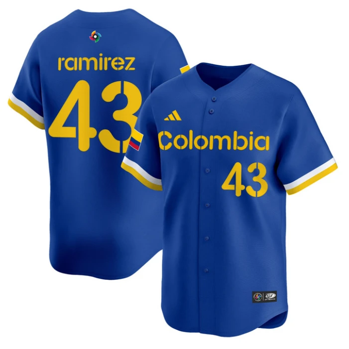 Harold Ramirez Jersey #43 Colombia 2026 World Baseball Classic Stitched by My Store