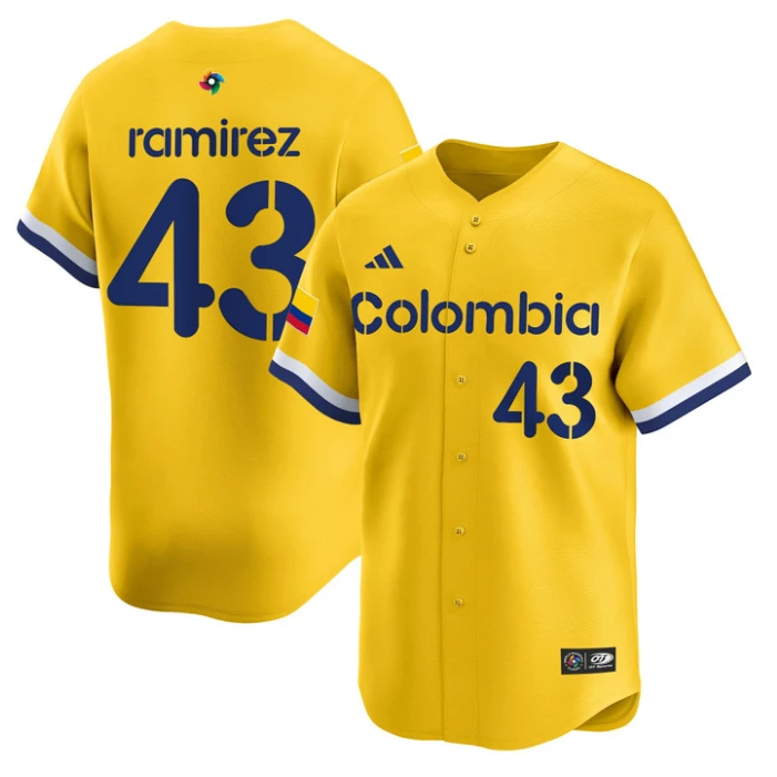 Harold Ramirez Jersey #43 Colombia 2026 World Baseball Classic Stitched by My Store