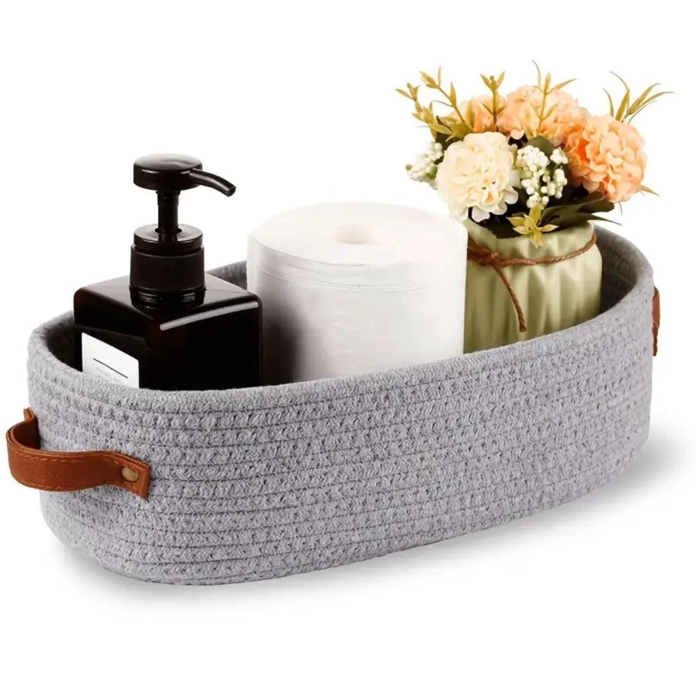 Harper Woven Storage Basket Organizer by Casa & Beyond