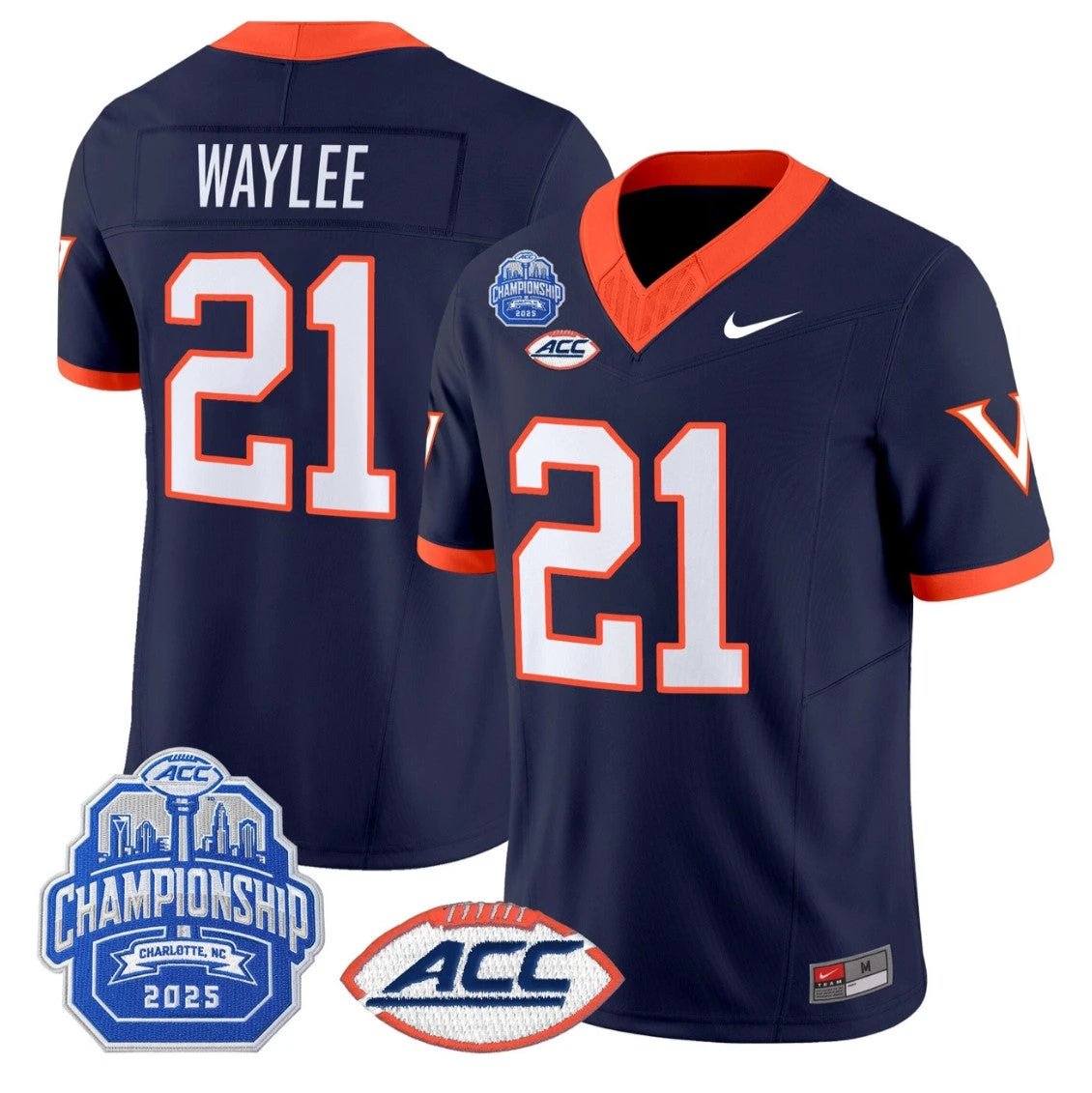 Harrison Waylee Jersey #21 Virginia 1995 Throwbacks 2025 ACC Championship by My Store NCAA Football Jerseys