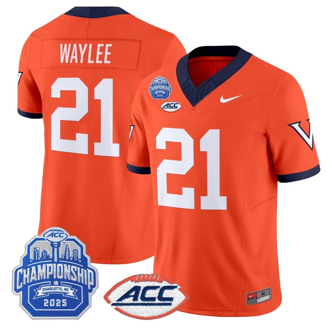 Harrison Waylee Jersey #21 Virginia 1995 Throwbacks 2025 ACC Championship by My Store NCAA Football Jerseys