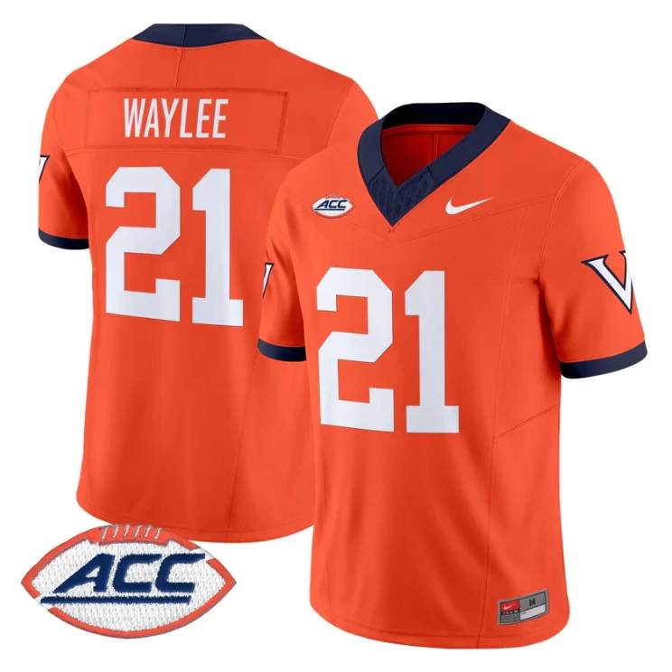 Harrison Waylee Jersey #21 Virginia Cavaliers 1995 Throwbacks Stitched by My Store NCAA Football Jerseys
