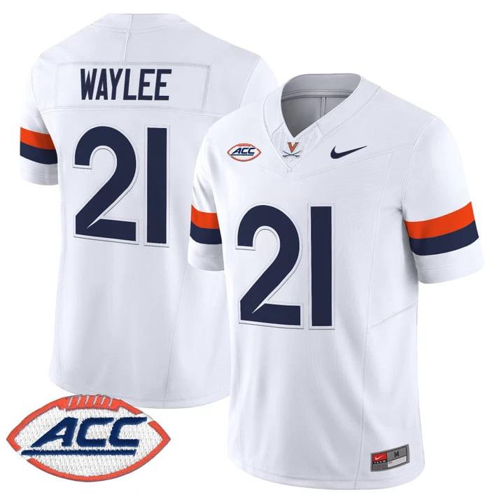 Harrison Waylee Jersey #21 Virginia Cavaliers 2025 Vapor Limited Stitched by My Store NCAA Football Jerseys