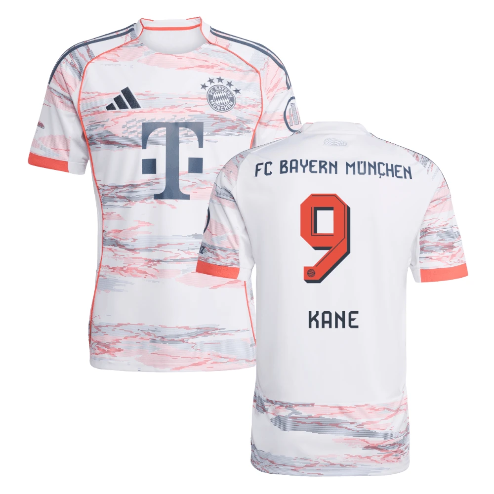 Harry Kane #9 Bayern Munich 2025-26 Away Men Jersey – White by Soccer Jersey