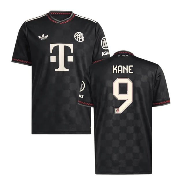 Harry Kane #9 Bayern Munich 2025-26 Third Men Jersey – Black by Soccer Jersey