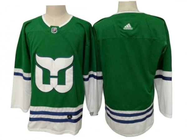 Hartford Whalers Blank Green Hockey Jersey by Hockey David