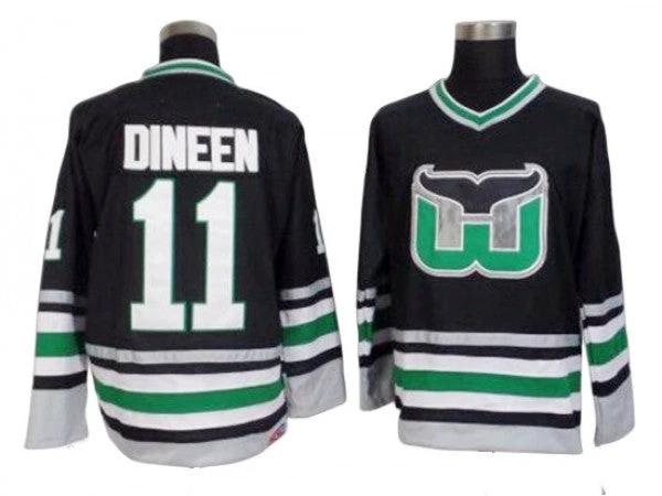 Hartford Whalers #11 Kevin Dineen 1990 Vintage CCM Jersey - Black by Hockey David