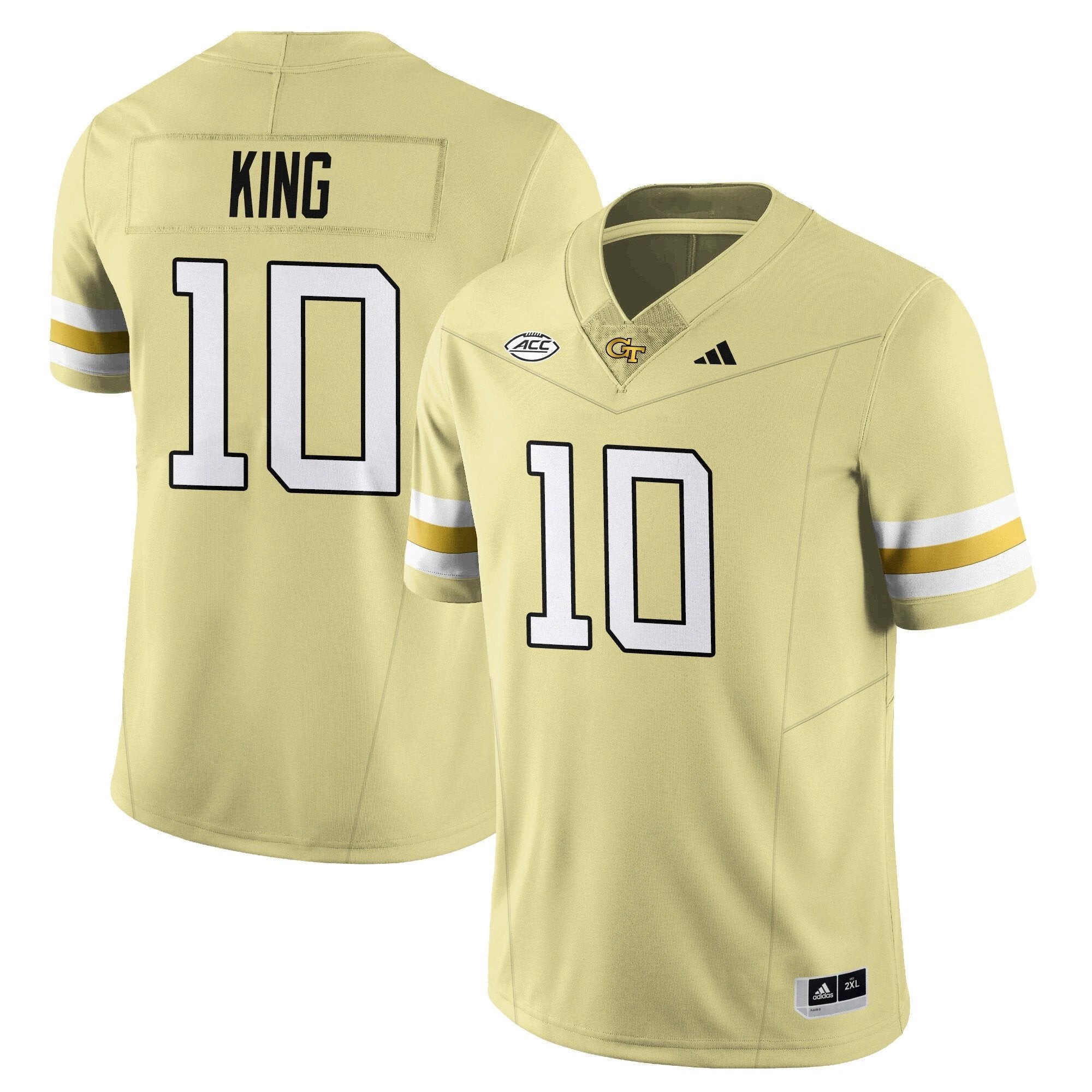 Haynes King Jersey #10 Georgia Tech Football 2025 Limited Stitched Gold by NCAA Football Jersey