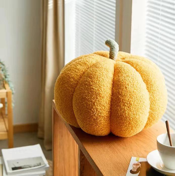 Fluffy Pumpkin Cushion by Bowlift
