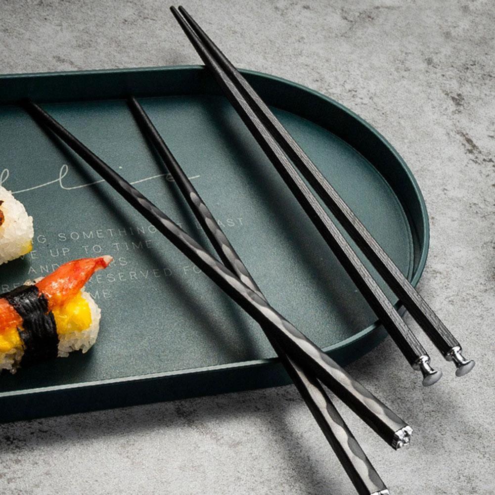 DineLux – Luxurious Chopstick Set with Refined Designs (5 Pairs) by BowLift