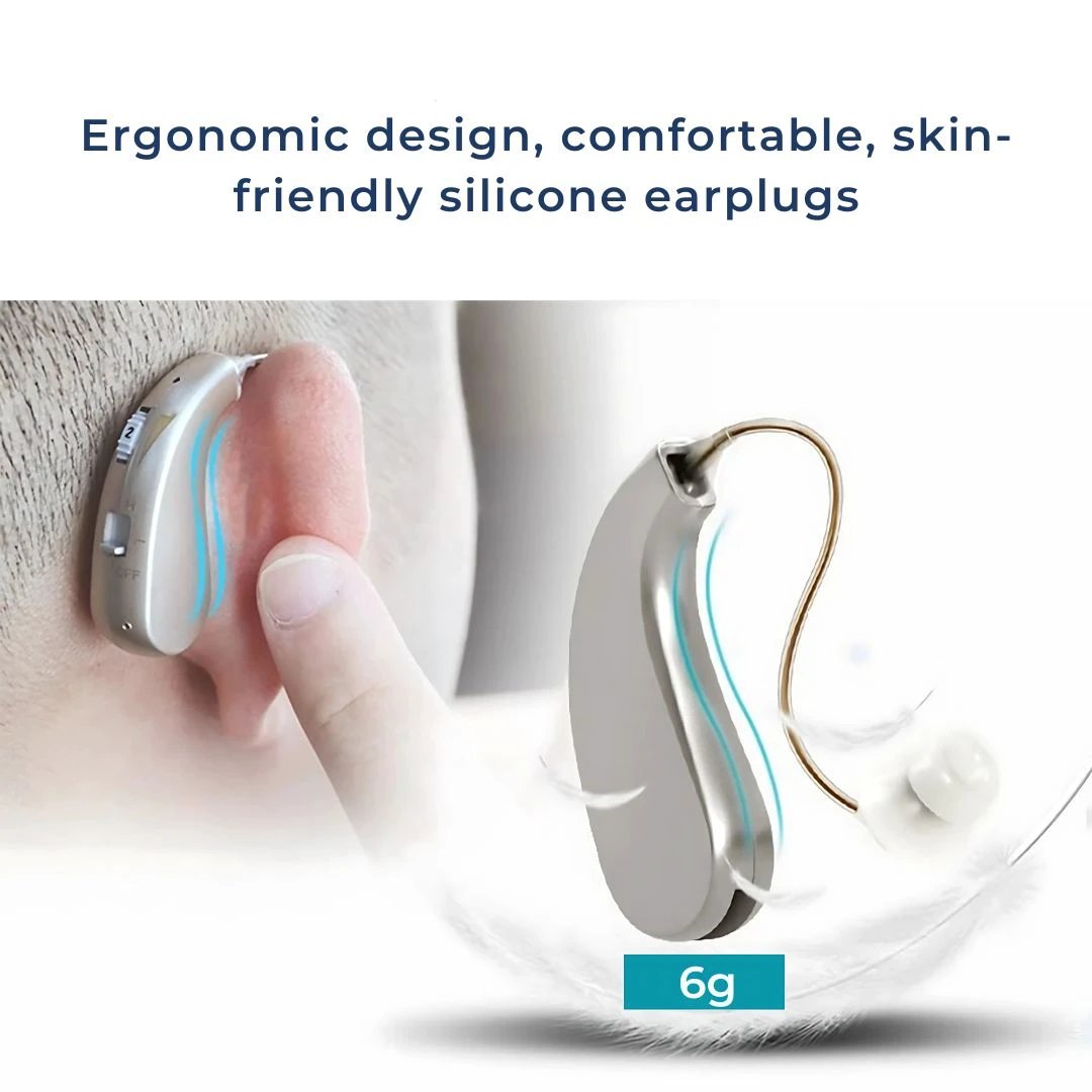 HearingPlus Rechargeable Digital Hearing Aid | for Clear Sound Amplification - Comfortable - Adapted for Daily Use Bowlift by Bowlift