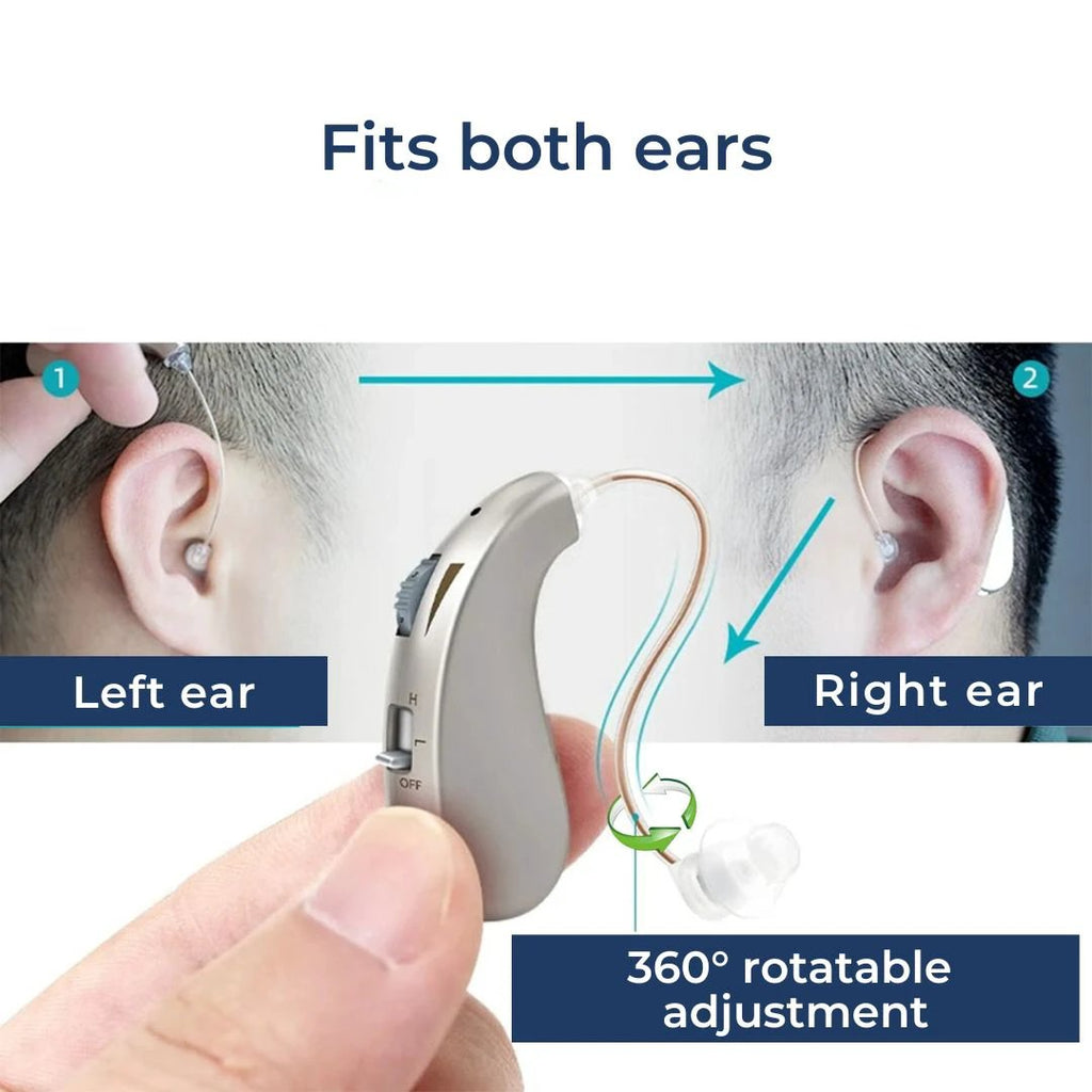 HearingPlus Rechargeable Digital Hearing Aid | for Clear Sound Amplification - Comfortable - Adapted for Daily Use Bowlift by Bowlift