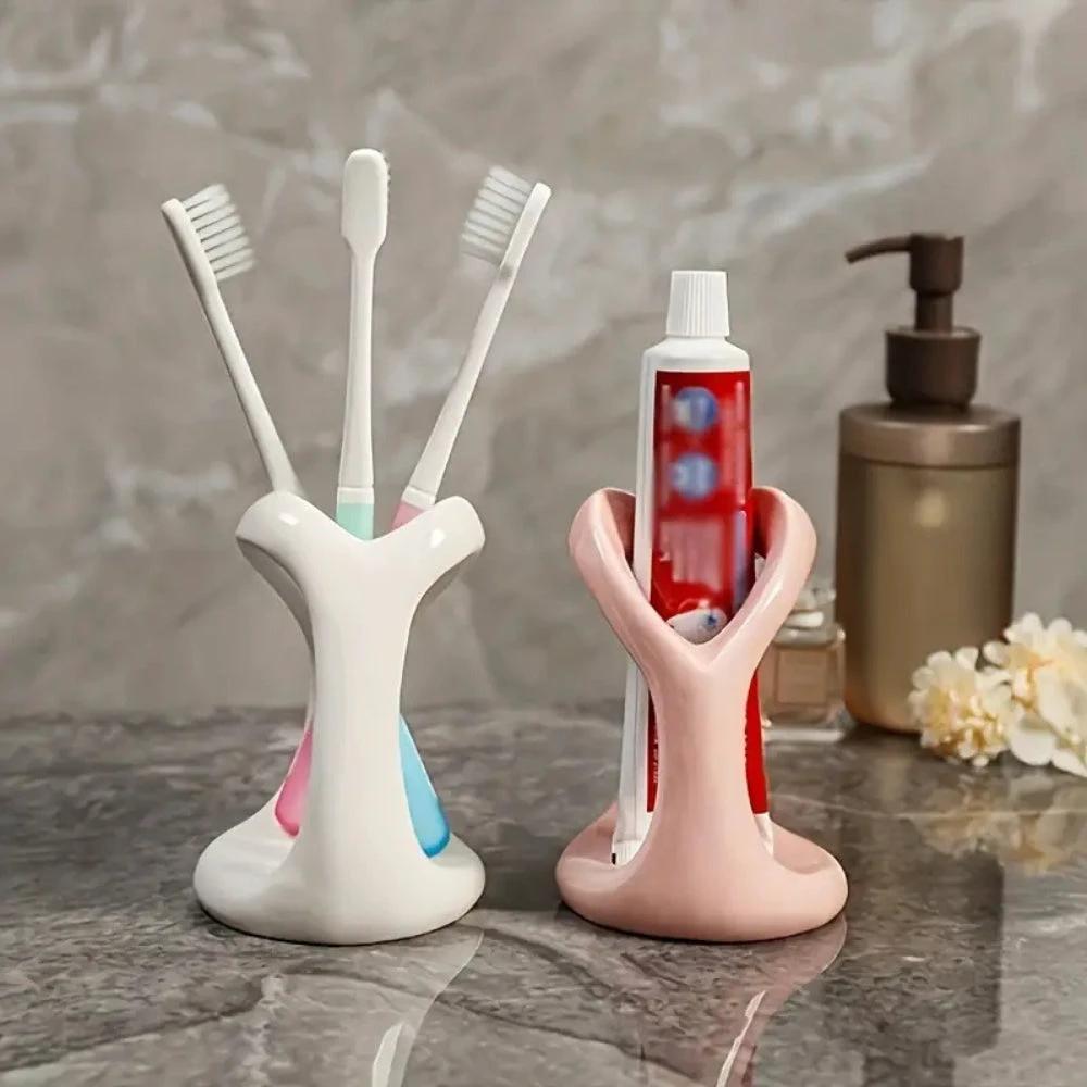 Heart-Shaped Ceramic Toothbrush Holder by Casa & Beyond