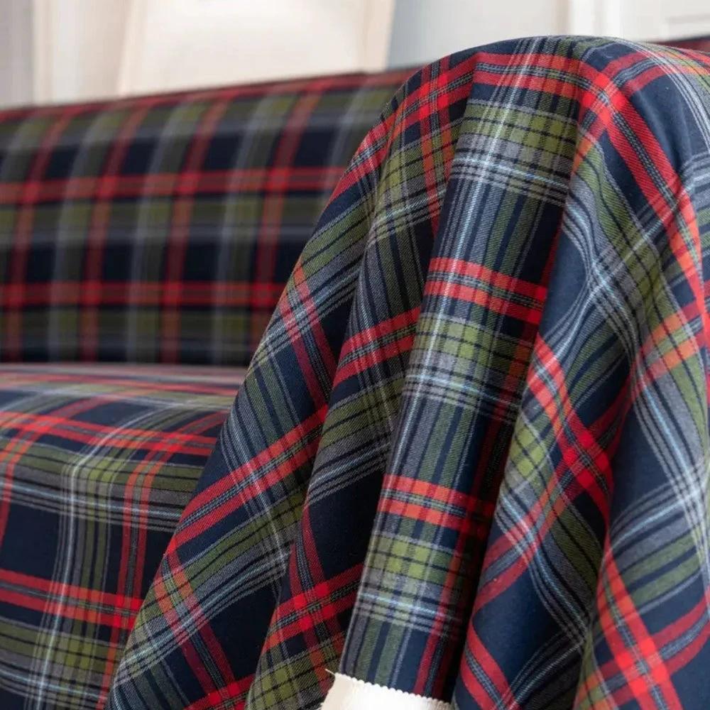 Hearthline Cottage Plaid Sofa Cover by Casa & Beyond
