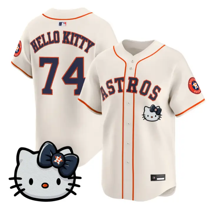 Hello Kitty Jersey #74 Houston Astros Hello Kitty Premier Stitched by My Store