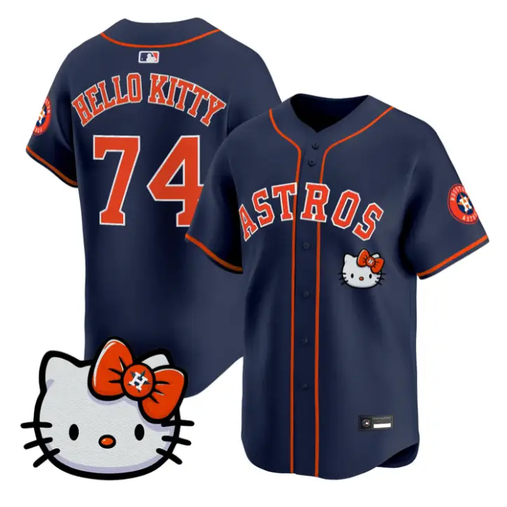 Hello Kitty Jersey #74 Houston Astros Hello Kitty Premier Stitched by My Store