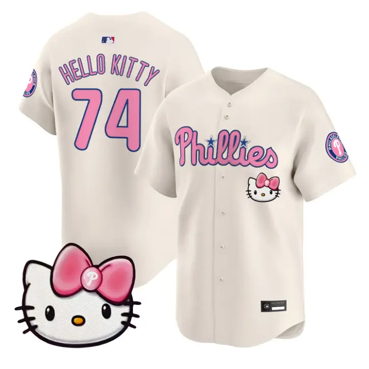 Hello Kitty Jersey #74 Philadelphia Phillies Hello Kitty Stitched by My Store