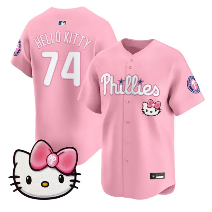 Hello Kitty Jersey #74 Philadelphia Phillies Hello Kitty Stitched by My Store