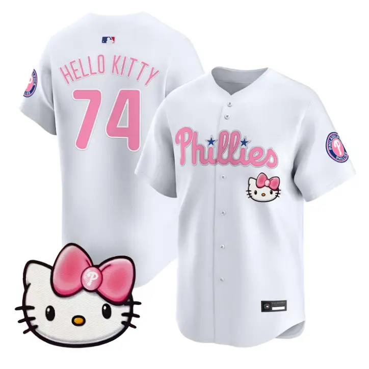 Hello Kitty Jersey #74 Philadelphia Phillies Hello Kitty Stitched by My Store