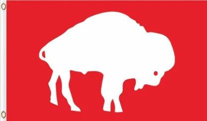 Hemlet Buffalo Bills Old Flag 3X5 Ft Polyester Banner USA 90x150cm by flagsjustdoit