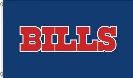Hemlet Buffalo Team Blue Flag 3X5 Ft Polyester Banner USA 90x150cm by flagsjustdoit