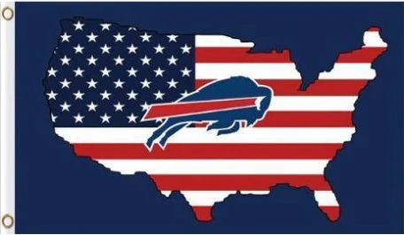 Hemlet Buffalo US Flag 3X5 Ft Polyester Banner USA 90x150cm by flagsjustdoit