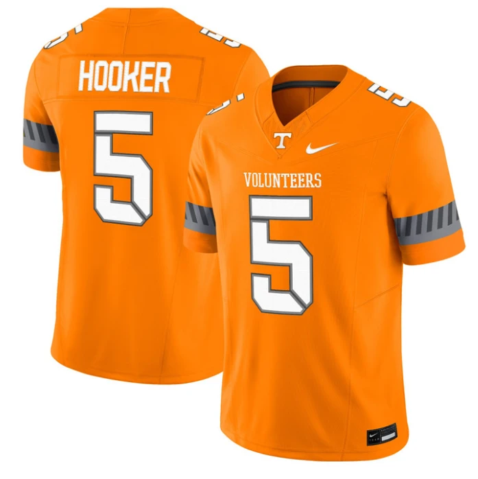 Hendon Hooker Jersey #5 Tennessee Vols 2025 Smokey Grey Series Stitched Orange by NCAA Football Jersey
