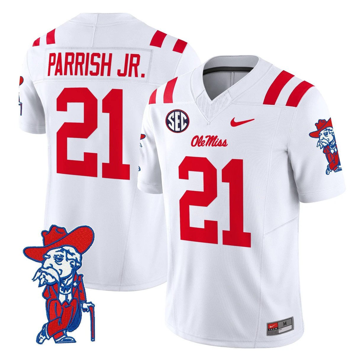 Henry Parrish Jr Jersey #21 Ole Miss Rebels 2025 Limited V2 White by My Store
