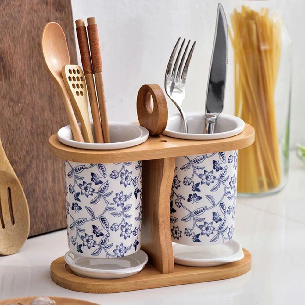 Bloomfield Ceramic Utensil Holder Crock by Casa & Beyond