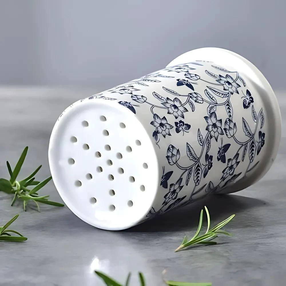 Bloomfield Ceramic Utensil Holder Crock by Casa & Beyond