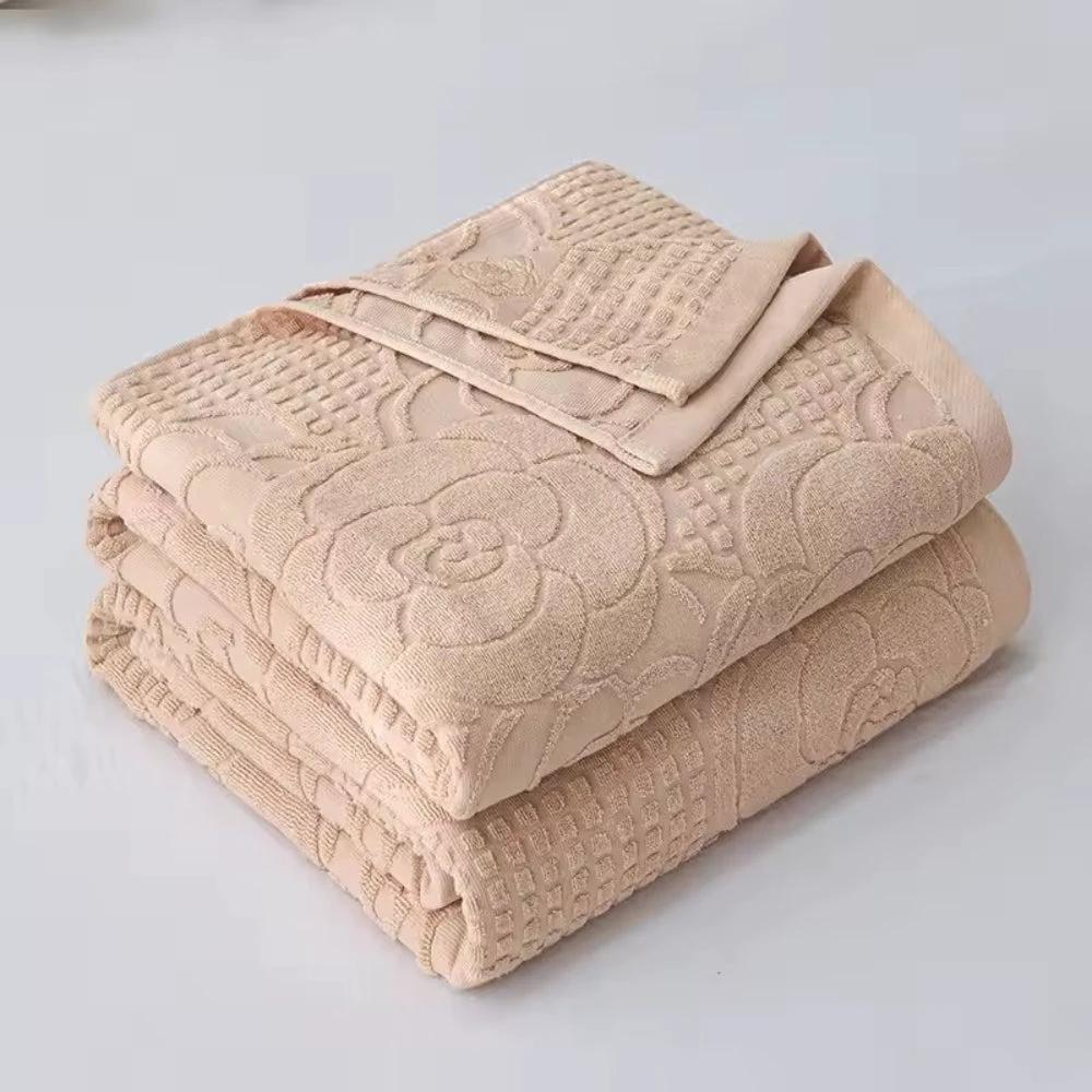 Flora Terry Cotton Weave Blanket by Casa & Beyond