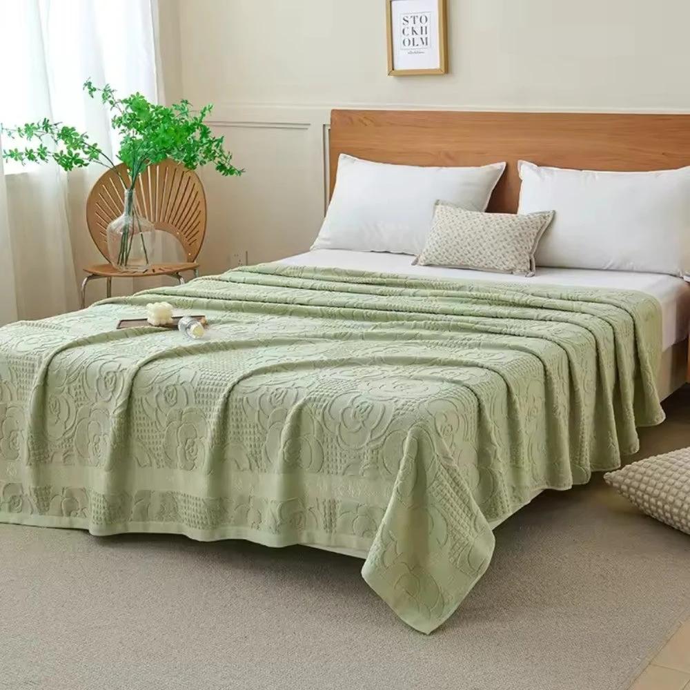 Flora Terry Cotton Weave Blanket by Casa & Beyond