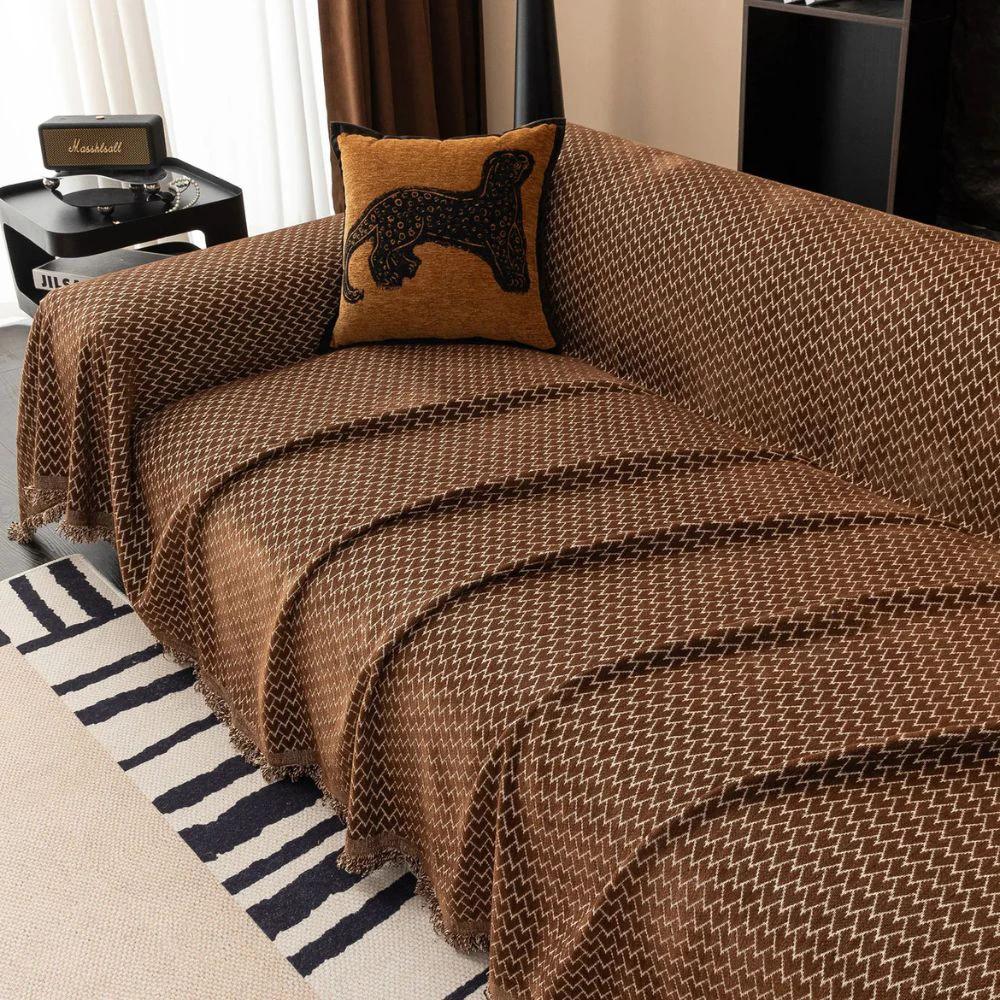 Heritage Zigzag Sofa Cover by Casa & Beyond
