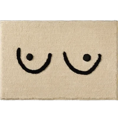 Get Naked Tufted Bath Mat by Bowlift