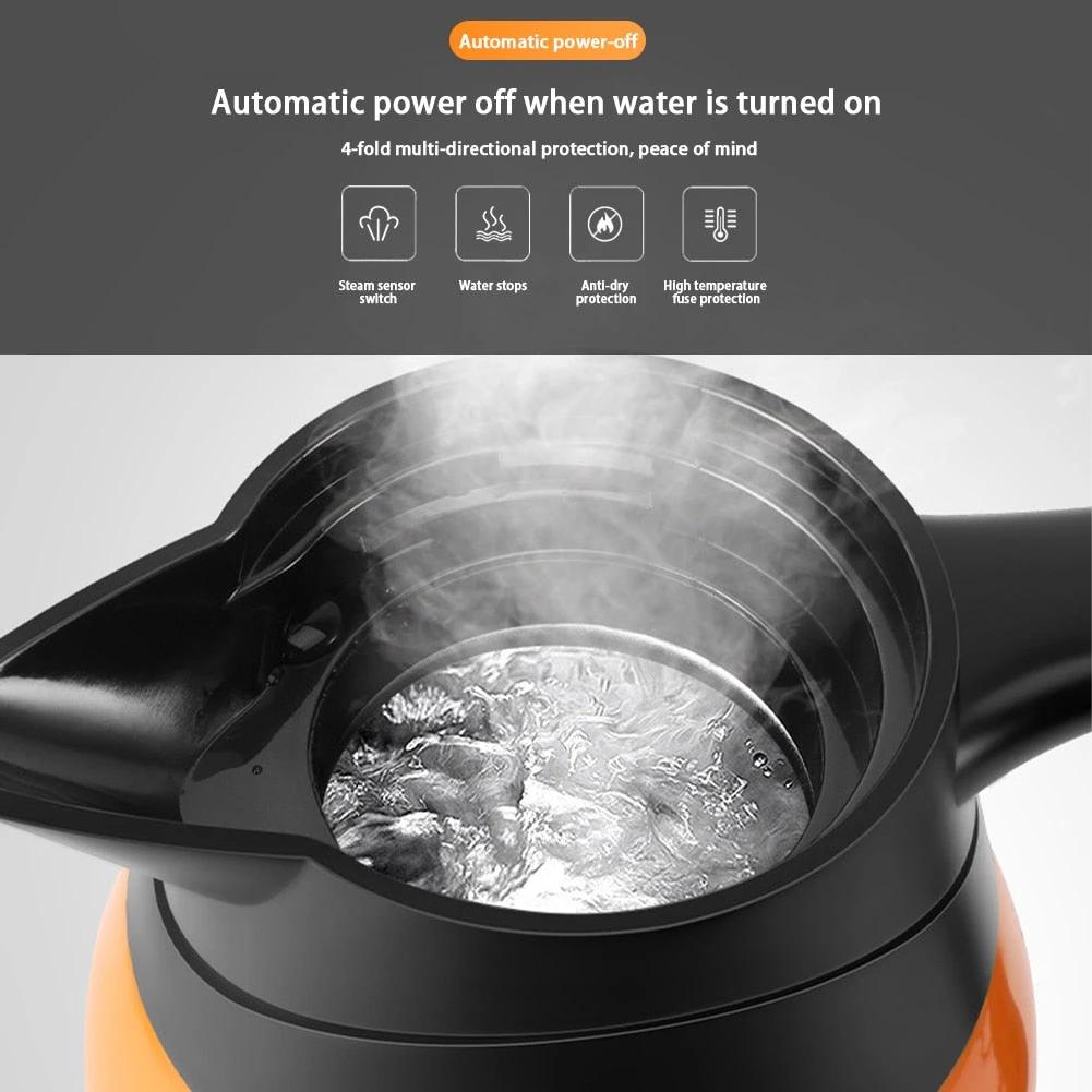 Electric Stainless Steel Travel Kettle by BowLift